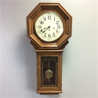 Vintage Oak Regulator Wall Clock