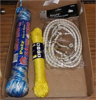 Poly Cord Rope Twine & Bungee Cord Lot