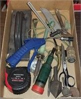 Lot Of Tools Solder Iron Tape Measure & More