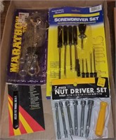 Lot Of New Tools Screwdrivers Nut Drivers Wrenches