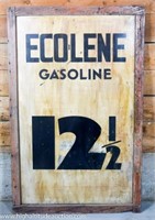 Antique Metal / Tin Gasoline Gas Station Sign