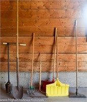 Misc. Yard Tools - Long Handle Shovel, Cultivator