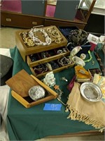 Costume Jewelry and sterling As Shown Showcase Not