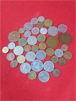 40 Foreign Currency Coins