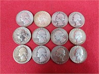 12 Silver Quarters