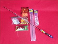 Three Gun Cleaning Rods/Glasses/Gut Gloves