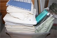 Box lot with towels and sheets