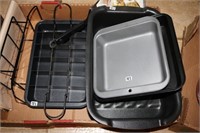 Box lot brownie pan, T-fal roaster