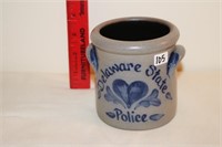 Rowe Pottery 1999 Delaware State Police small
