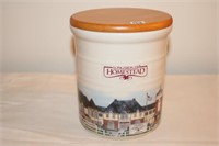Longaberger Pottery Homestead crock with lid