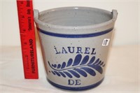 Laurel, DE stoneware bucket