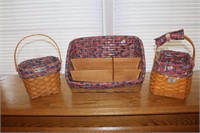 Longaberger Baskets including desk organizer and