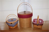 Longaberger Baskets including berry basket