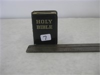 Tiny Metal Holy Bible Coin Bank