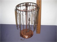 Vintage Spinning Jewelry Rack and Jewelry