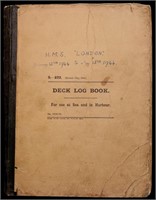 WWII British Deck Log Book, 1944