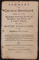 [Early American Imprint, Baptists, Charleston]