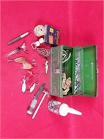 Vintage Fishing Tackle Box w/Tackle