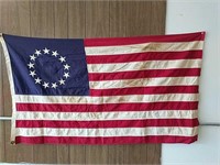 Vintage Defiance Embroidered Thirteen Star Flag