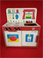 Vintage Child's Kitchen Set & Refrigerator