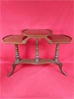 Vintage Three Tier Clawfoot Table