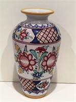 HAND PAINTED VASE MADE IN CZECHOSLOVAKIA