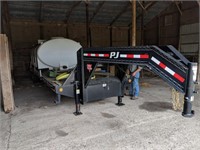 2014 PJ  gooseneck flatbed trailer, tandem duals
