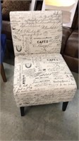 Script Slipper Chair