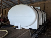 2350 gallon poly water tank for flat bed trailer