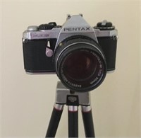 Pentax Camera On Tripod