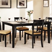 Weston Home Tibalt Black Dining Table - 60 in.