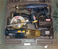 Ryobi 18 Volt Tool Kit Drill Saw Vacuum