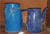 Pair Of Metalware Bucket & Watercan