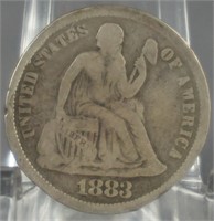 1883 Seated liberty Dime