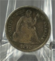 1873 Seated Liberty Silver Half Dime