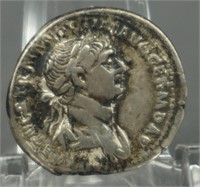 Trajan Ancient Roman Empire Silver Denarius