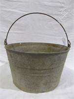 Galvanized metal tub