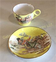Chinese tea cup and saucer