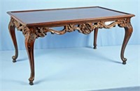 Carved French Style 1940s Coffee Table