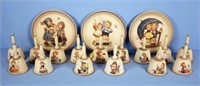 1978 - 1992 Hummel Bells & Three Hummel Plates