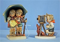 Two Hummel Figurines - Stormy Weather Etc