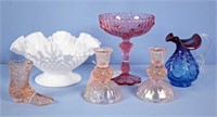 Five Pcs. Fenton Glassware