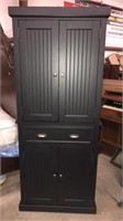 Black Pantry Cabinet