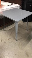 Square Galvanized Gray Table