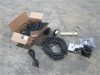 Audio Cables and Power Strip-