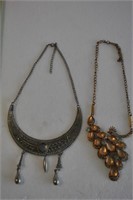 2- Gorgeous Unique Antique Asian Necklaces