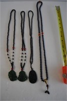 4- Antique Asian Beaded Necklaces