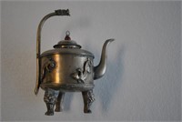 Unique Antique Asian Footed Teapot