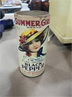Summer girl brand black pepper can- No Lid