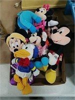 Lot of Mickey Mouse stuffed toys